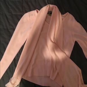 Pink long sleeve blouse